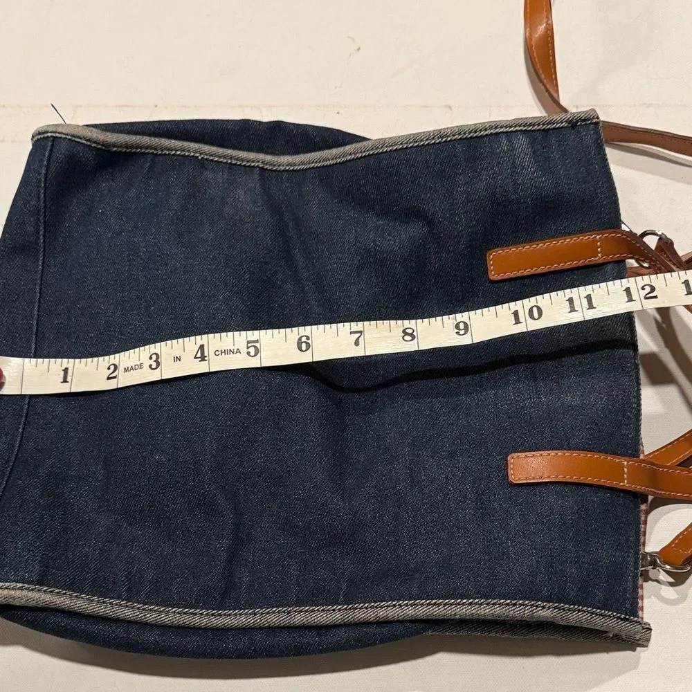 Tommy Hilfiger Denim and Brown Messenger Bag